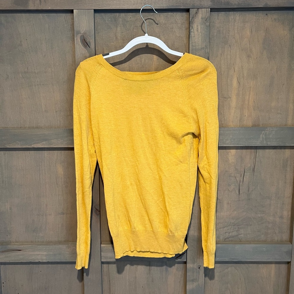 Lightweight yellow sweater